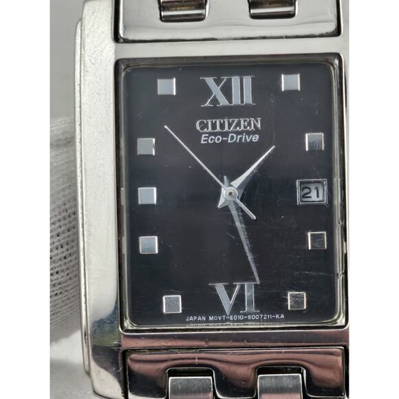 Citizen Eco-Drive Date Quartz Watch Mens Mint Condition New Solar Cell Runs - Picture 3 of 13